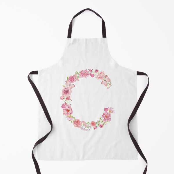 Item preview, Pastel Pink Watercolor Flower Monogram Letter C designed and sold by silviaol.