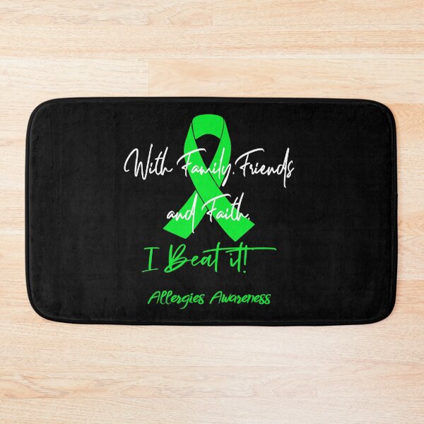 Item preview, Allergies Warrior - With Family, Friends, and Faith - I BEAT IT! designed and sold by Robbsyn.