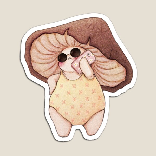 Item preview, Beach Mushroom on the Phone  designed and sold by Fairydrop.