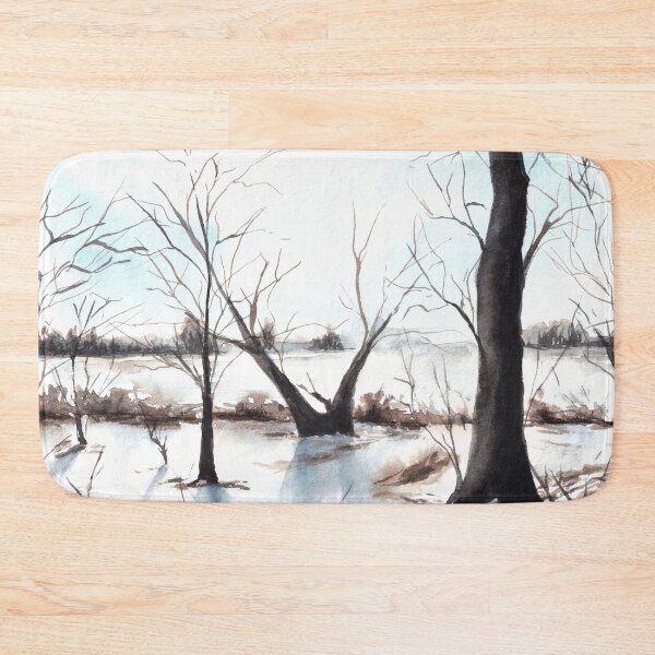 Item preview, winter near the river designed and sold by Édith Provost.