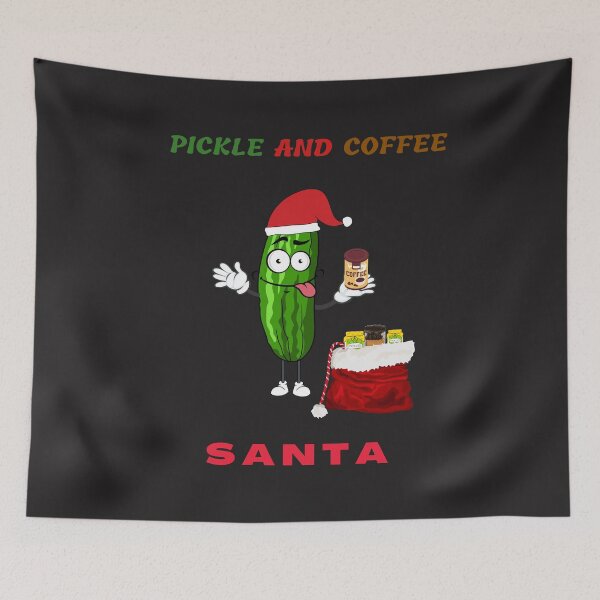 Item preview, Pickle  and coffee Santa designed and sold by marvacousins246.