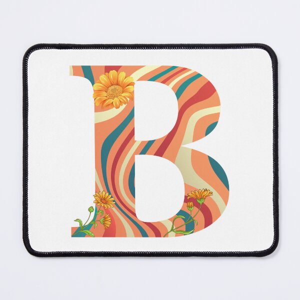 Item preview, Abstract Marble Monogram Floral Letter B designed and sold by silviaol.