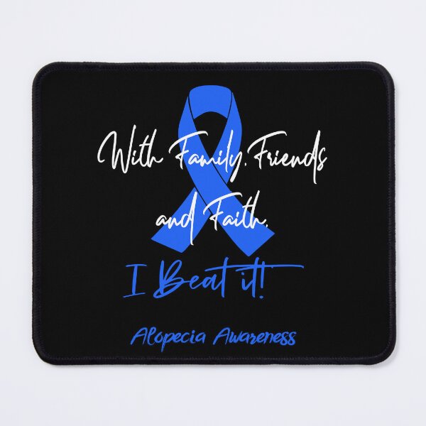 Item preview, Alopecia Warrior - With Family, Friends, and Faith - I BEAT IT! designed and sold by Robbsyn.
