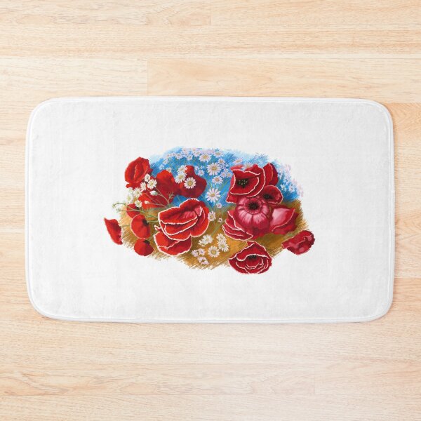 Item preview, Ukrainian Field of Red Poppies Flowers  designed and sold by Digi Artworks Store.