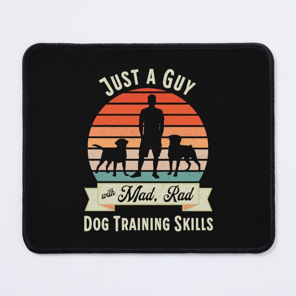 Item preview, Mad Rad Dog Training Skills | Retro Dog Trainer Design with Lab, Rottweiler and Vintage Sunset designed and sold by arlutai.