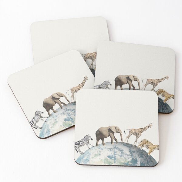 Item preview, Animals walking on Earth planet designed and sold by juliaemelian.