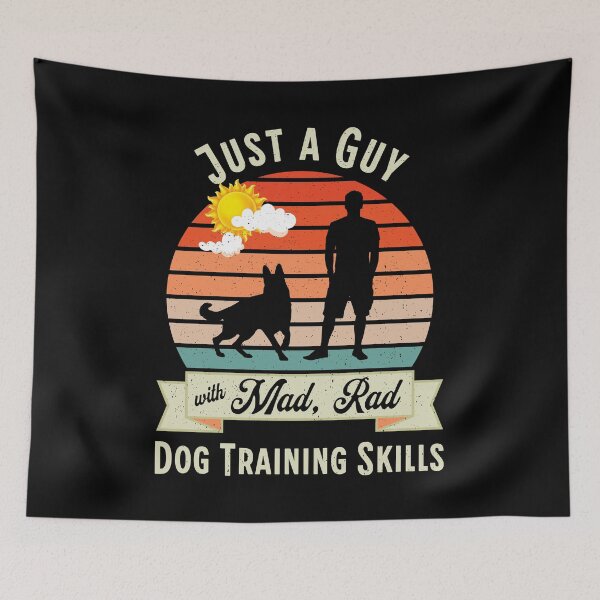 Item preview, Mad Rad Dog Training Skills | Retro Dog Trainer Design with German Shepherd and Vintage Sunset  designed and sold by arlutai.