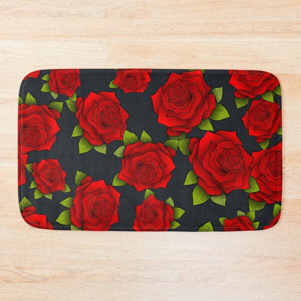 Item preview, Red Roses Pattern, Floral Artwork, Dark Background designed and sold by Clothingspot.