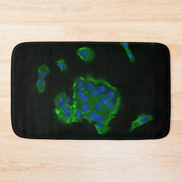 Item preview, Neon green cells and blue nuclei designed and sold by ArtByScience.