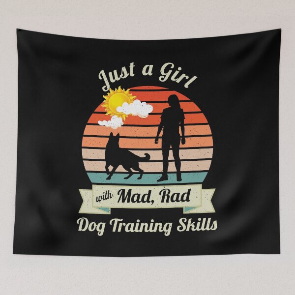 Item preview, Mad Rad Dog Training Skills | Retro Dog Trainer Design with German Shepherd and Vintage Sunset  designed and sold by arlutai.
