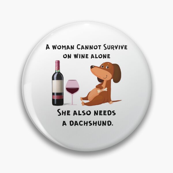 Item preview, Dacshund and Wine designed and sold by speakupandshine.