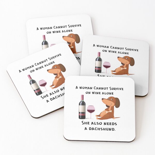Item preview, Dacshund and Wine designed and sold by speakupandshine.