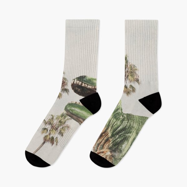 Item preview, Green dinosaur and palms designed and sold by juliaemelian.