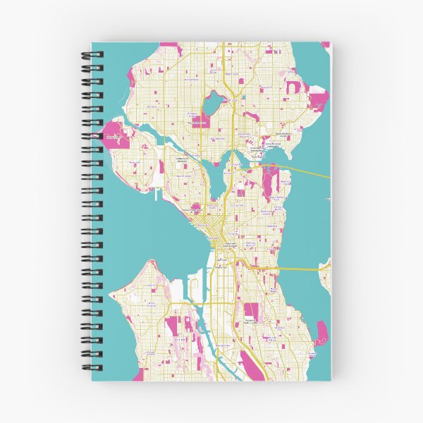 Item preview, Mapa de Seattle - Algodón de Azúcar designed and sold by bheberer.