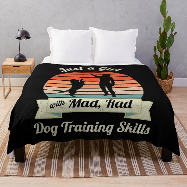 Item preview, Mad Rad Dog Training Skills | Retro Dog Trainer Design with Golden Retriever and Vintage Sunset   designed and sold by arlutai.