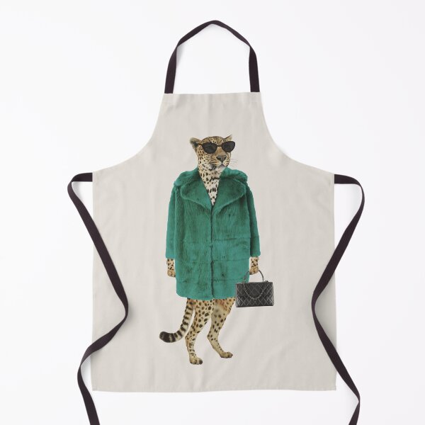 Item preview, Stylish Leopard Green fur coat designed and sold by juliaemelian.