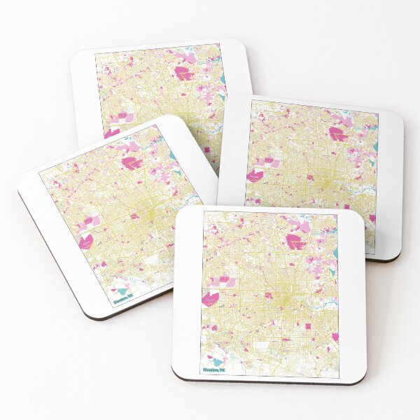 Item preview, Houston Map - Cotton Candy designed and sold by bheberer.