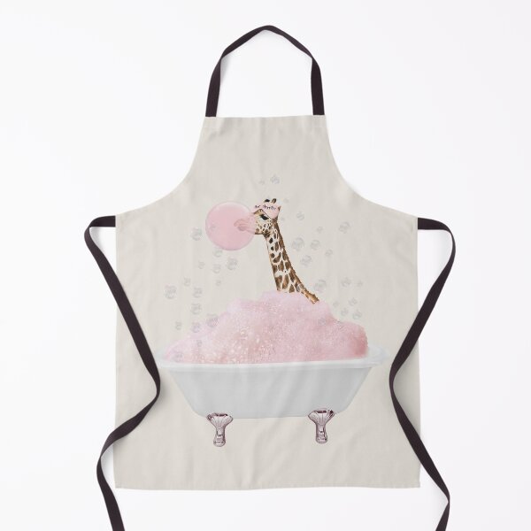 Item preview, Giraffe in bath Pink foam designed and sold by juliaemelian.