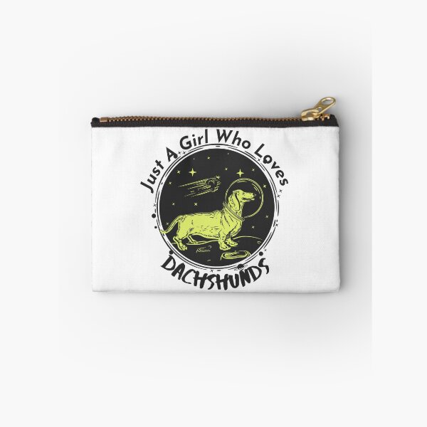 Item preview, Just A Girl Who Loves Dachshund dog in space designed and sold by PrintLess-77.