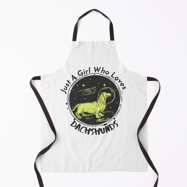 Item preview, Just A Girl Who Loves Dachshund dog in space designed and sold by PrintLess-77.
