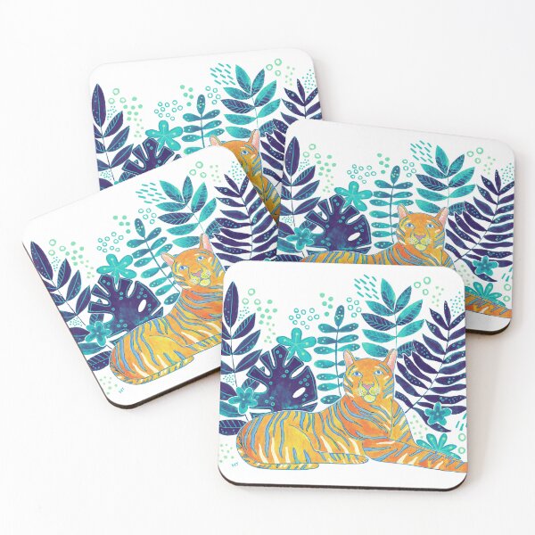 Item preview, Tropical Tiger - Blues designed and sold by monitdesign.