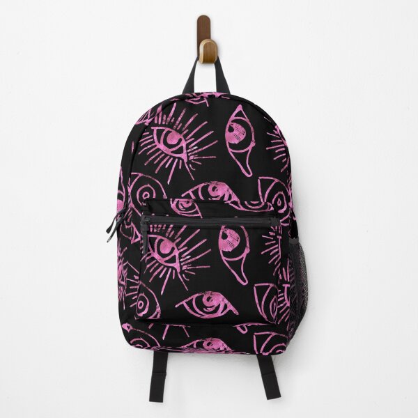 Item preview, Pink Hues Many Eyes Pattern On Black Background designed and sold by DEC02.
