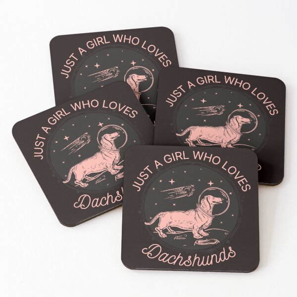 Item preview, Just a Girl who loves Dachshund, space designed and sold by PrintLess-77.