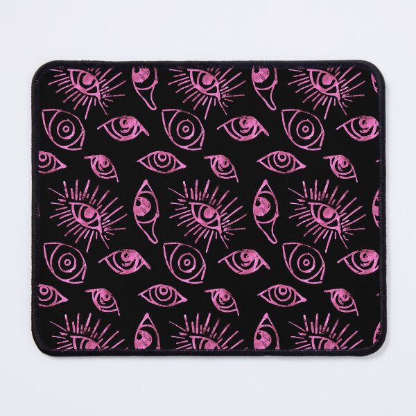 Item preview, Pink Hues Many Eyes Pattern On Black Background designed and sold by DEC02.