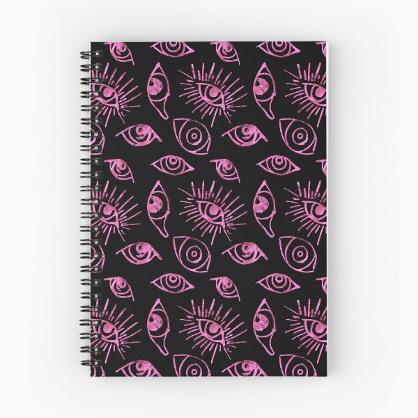 Item preview, Pink Hues Many Eyes Pattern On Black Background designed and sold by DEC02.
