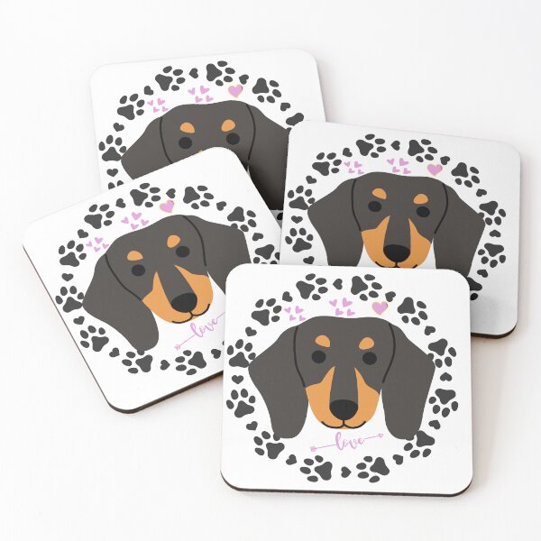 Item preview, Just a Girl who loves Dachshund, Dachshund Heart Loves designed and sold by PrintLess-77.