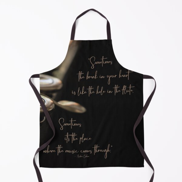 Item preview, Where the Music Comes Through Flute Still Life with Quote designed and sold by nancyjcreates.
