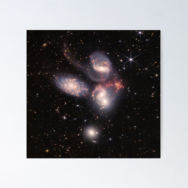 Item preview, James Webb Space Telescope Stephan's Quintet Astrophotography designed and sold by PaintLabs.