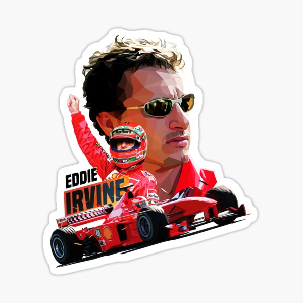 “Eddie Irvine Low Poly” Sticker for Sale by pxlG | Redbubble