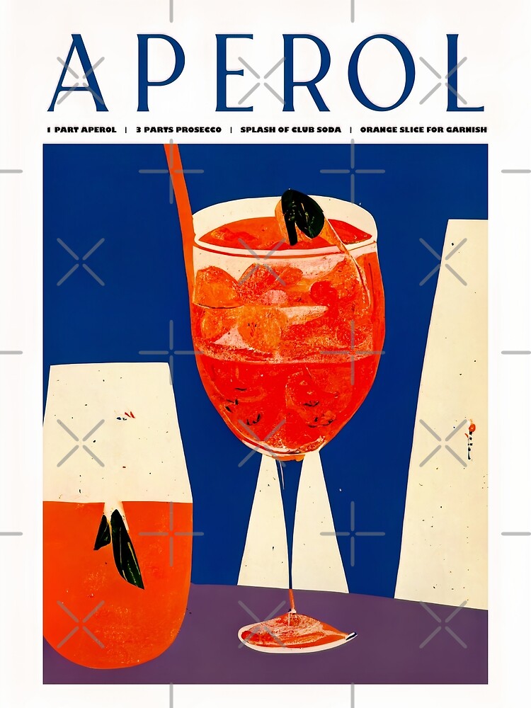 [PSTR Studio] Aperol Spritz アートポスター PSTR Studio Elin PK Aperol Spritz Frameless Art Print