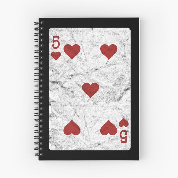 Item preview, Playing Cards 5 of Hearts (distressed design) designed and sold by siggyspatsky.