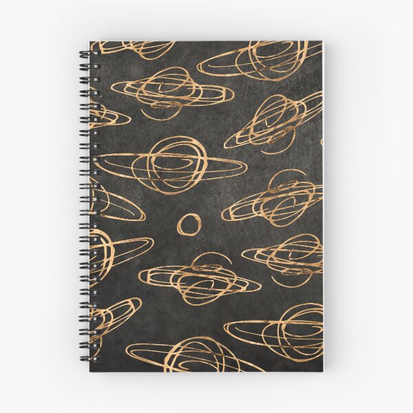 Item preview, Golden-Hues Hand Drawn Planets Pattern In Orbit  designed and sold by DEC02.