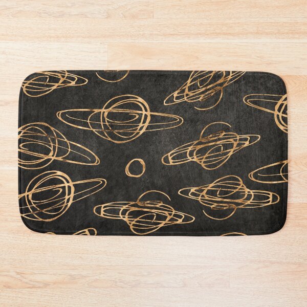 Item preview, Golden-Hues Hand Drawn Planets Pattern In Orbit  designed and sold by DEC02.