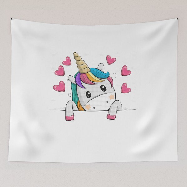 Item preview, Unicorno Arcobaleno Cuori Color Pride Sweet Unicorn Color designed and sold by MarkBlend.