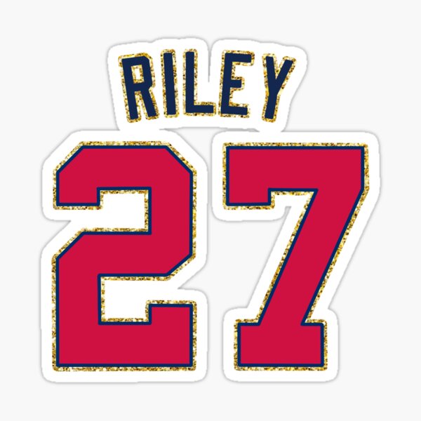 Nike Men's Atlanta Braves Austin Riley #27 White Home Cool Base Jersey