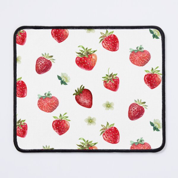 Item preview, Watercolor Strawberry Fruit and Flowers designed and sold by silviaol.