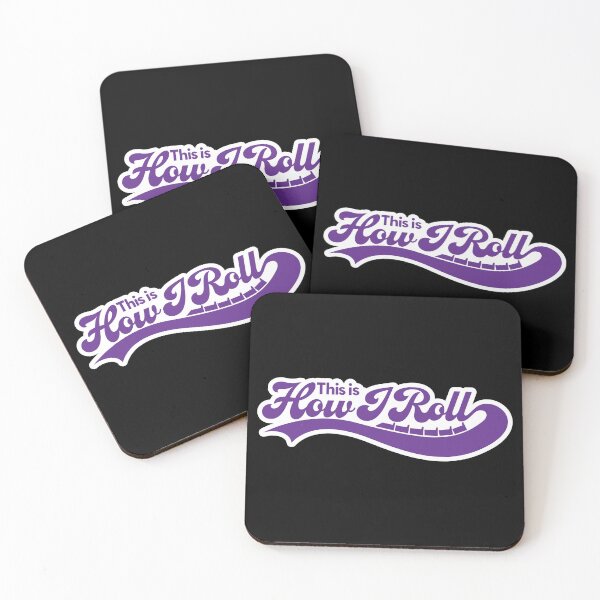 Item preview, This is How I Roll(er coaster) Purple designed and sold by Thrilltography.