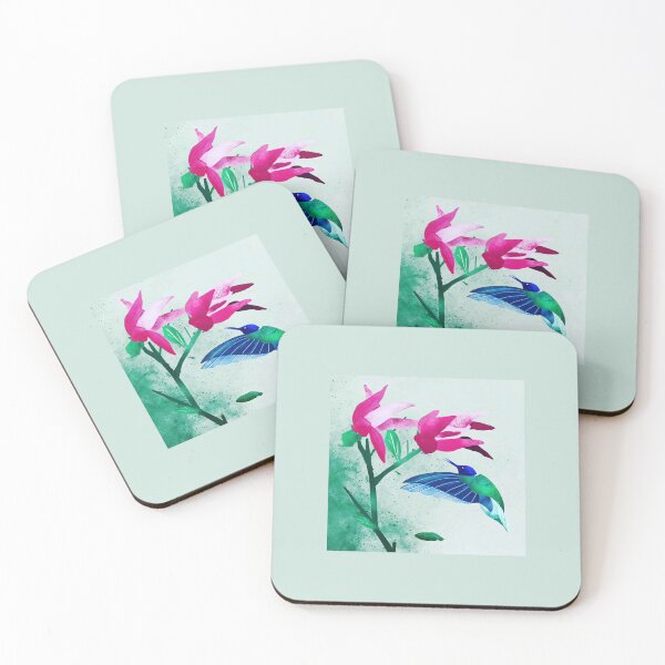 Item preview, Spring Hummingbirds designed and sold by Nafisa Hutchins.