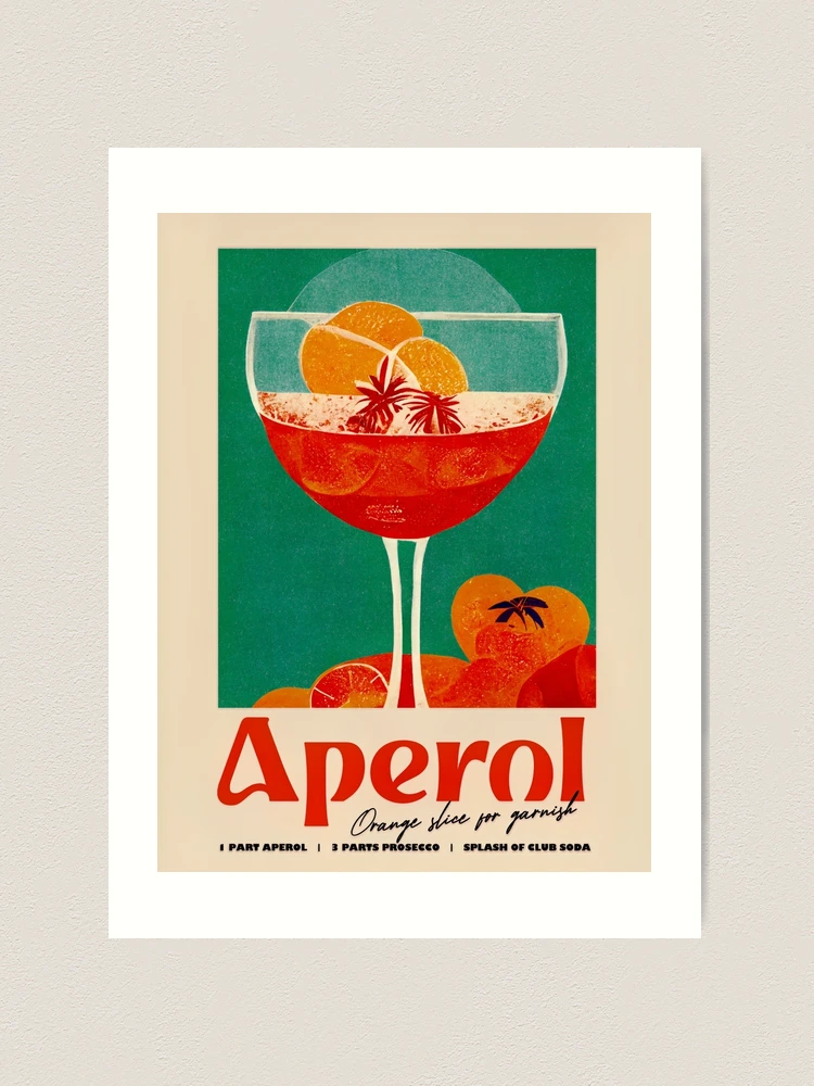 [PSTR Studio] Aperol Spritz アートポスター Aperol Spritz, vintage poster | Wall Art Print | Posterscape