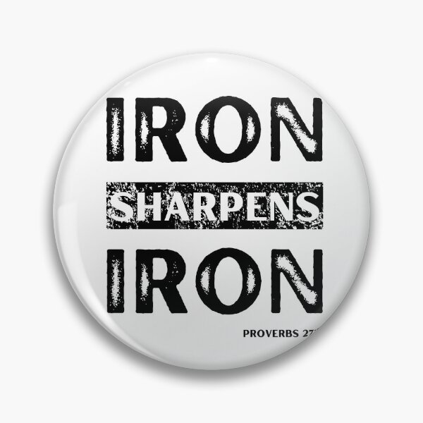 Item preview, Iron Sharpens Iron Proverbs 27:17 Bible Verse  designed and sold by appareltolove.