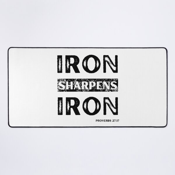 Item preview, Iron Sharpens Iron Proverbs 27:17 Bible Verse  designed and sold by appareltolove.