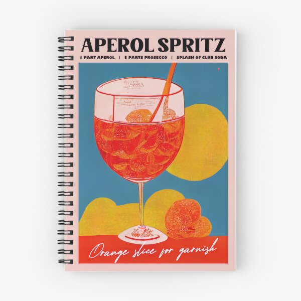 Item preview, Retro Aperol Spritz Poster Pink View Homebar, Kitchen Bar Prints, Vintage Drinks, Recipe, Wall Art designed and sold by betternotes.