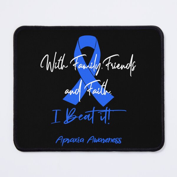 Item preview, Apraxia Warrior - With Family, Friends, and Faith - I BEAT IT! designed and sold by Robbsyn.