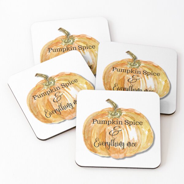 Item preview, Pumpkin spice & everything nice fall pumpkin watercolor tshirt, sticker, mug. Cup designed and sold by Paintingladycat.