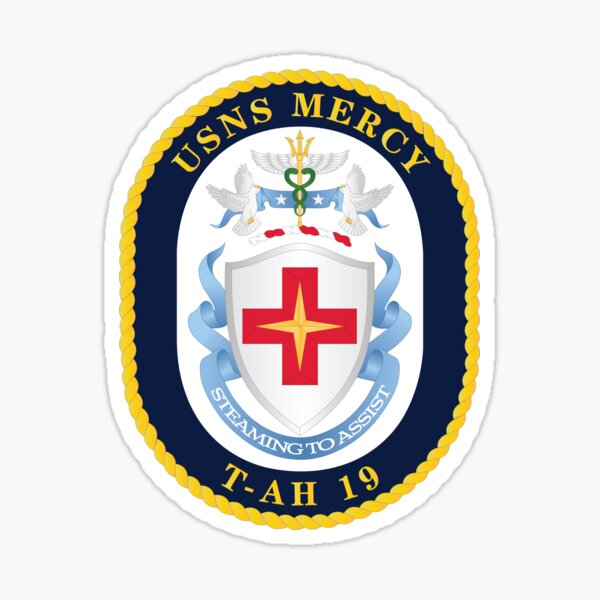Item preview, USNS Mercy (T-AH 19) - Crest wo Txt X 300 designed and sold by Military Insignia Products.