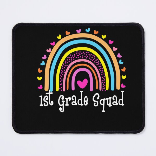 Item preview, Hello Team 1st Grade Squad Back to School Teacher Rainbow T-Shirt designed and sold by AglerMiles.